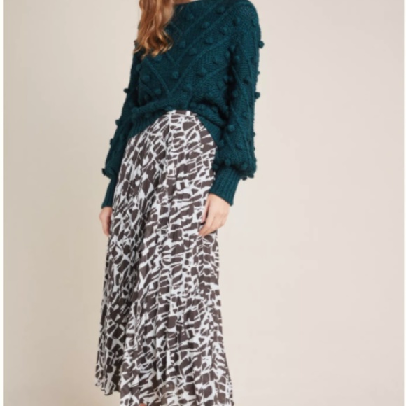 Anthropologie Maeve pleated midi skirt NWT - Picture 4 of 8